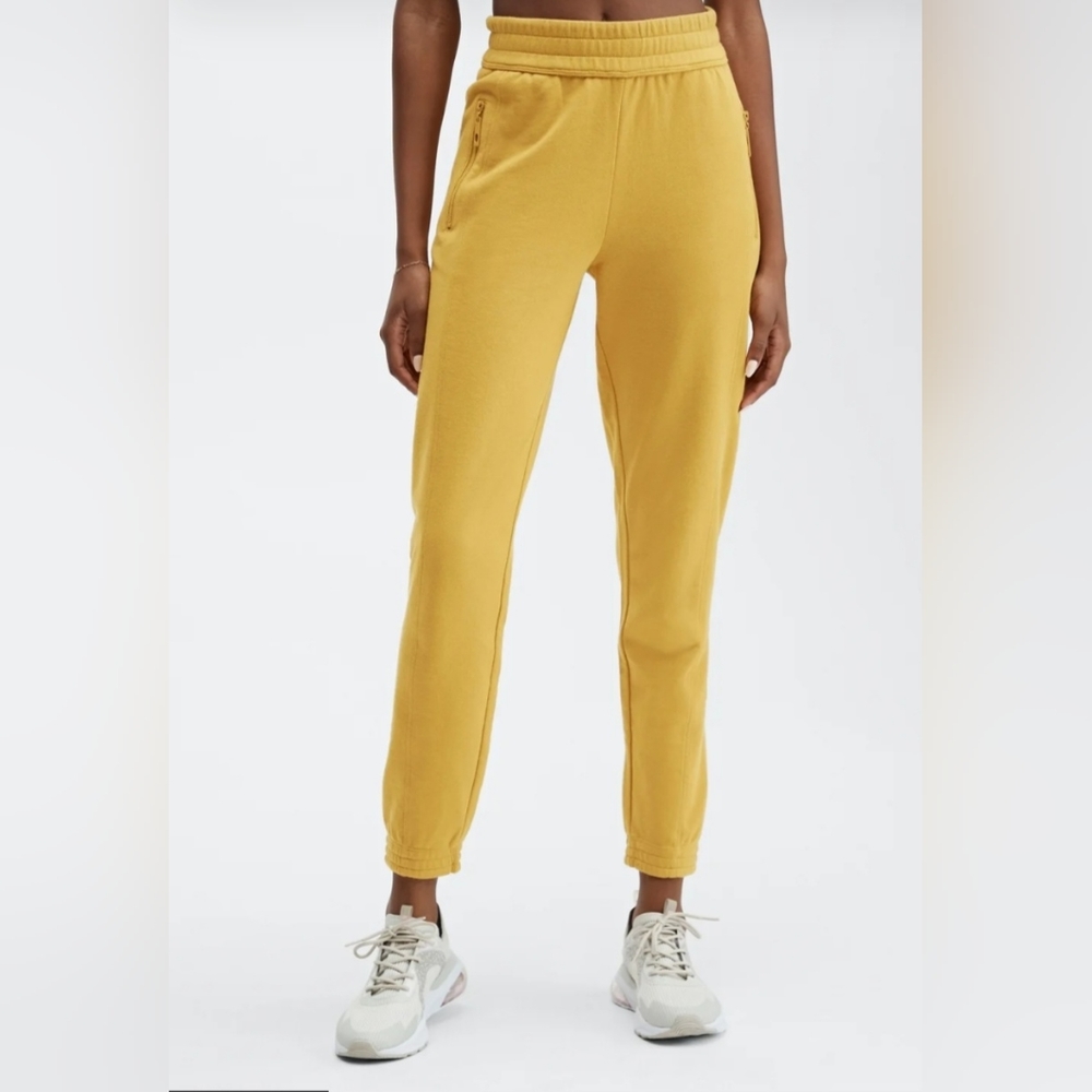 Eco - conscious slim sweat pants Color: Black Size: L